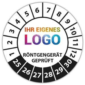 Prüfplakette Röntgengerät geprüft - Prüfplaketten VDE / Elektro logo