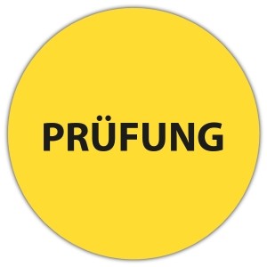 Prüfplakette PRÜFUNG - Prüfplaketten Neutral