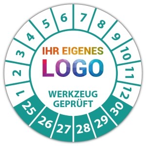 Prüfplakette Werkzeug geprüft - Prüfplaketten Neutral logo