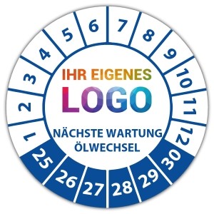 Prüfplakette Nächste Wartung / Ölwechsel - Prüfplaketten Neutral logo