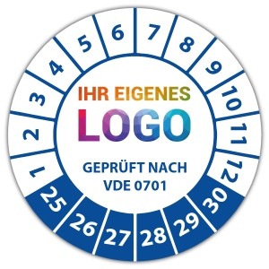 Prüfplakette Geprüft nach VDE 0701 - Prüfplaketten VDE / Elektro logo