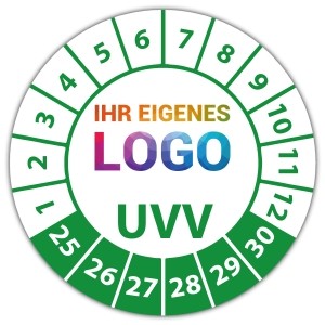 Prüfplakette UVV - Prüfplaketten UVV logo