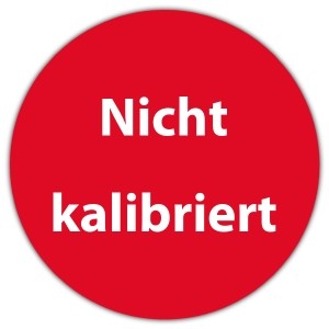 Prüfplakette Dokumentenfolie Nicht kalibriert - Prüfplaketten VDE / Elektro