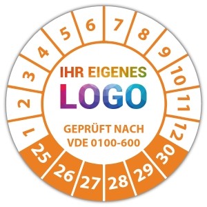 Prüfplakette Geprüft nach VDE 0100-600 - Prüfplaketten VDE / Elektro logo