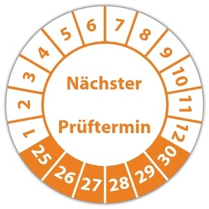 Prüfplakette Nächster Prüftermin - Prüfplaketten Neutral