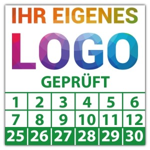 Prüfplakette Dokumentenfolie Geprüft - Prüfplaketten Neutral logo