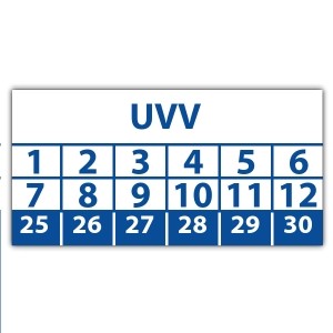 Prüfplakette Dokumentenfolie UVV - Prüfplaketten UVV